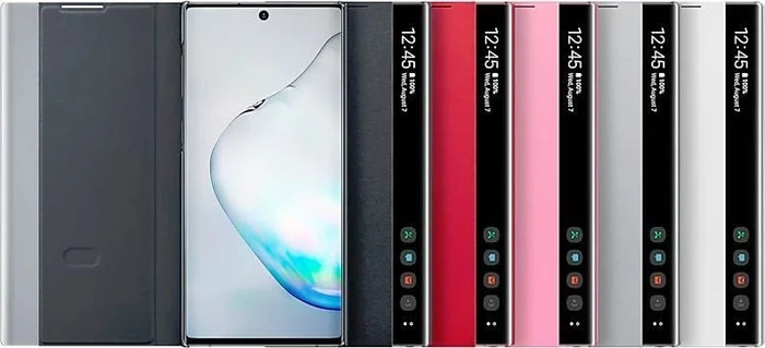 Samsung Clear View Cover für Galaxy Note 10 pink