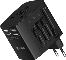 XLayer Reisestecker weltweit 25W schwarz