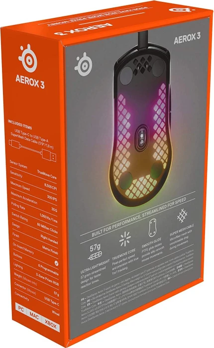 SteelSeries Aerox 3 schwarz, USB