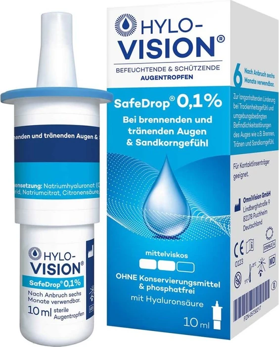 Hylo-Vision SafeDrop 0.1% Augentropfen, 10ml