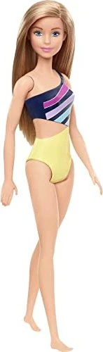Mattel Barbie - Beach Puppe mit Badeanzug im Blumenmuster