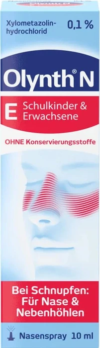 Olynth 0.1% für Schulkinder + Erwachsene Nasendosierspray ohne Konservierungsstoffe, 10ml