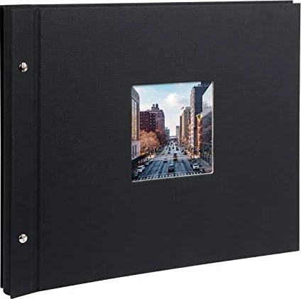 Goldbuch Schraubalbum Bella Vista 39x31 schwarze Seiten schwarz
