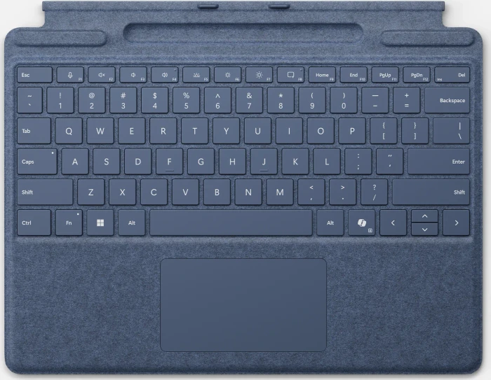 Microsoft Surface Pro Keyboard Slim Pen 2 Bundle mit Copilot-Taste, Saphir, BE