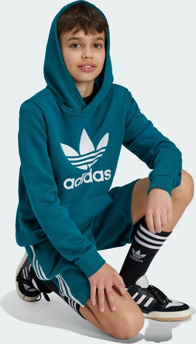 adidas Trefoil Hoodie legacy teal (Junior)