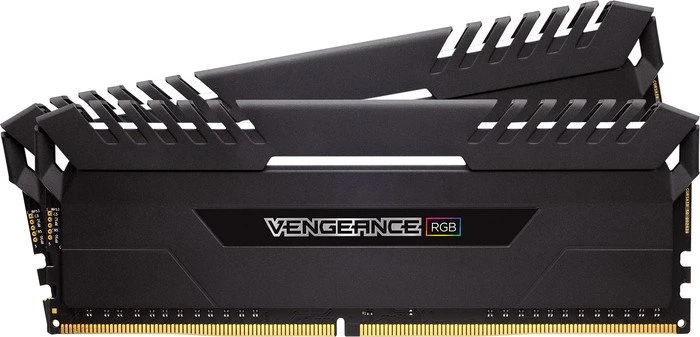 Corsair Vengeance RGB schwarz UDIMM 16GB Kit, DDR4-3200, CL16-18-18-36