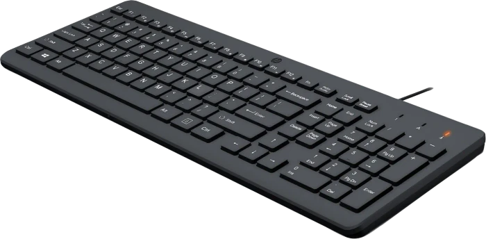HP 150 kabelgebundene Tastatur, schwarz, USB, DE