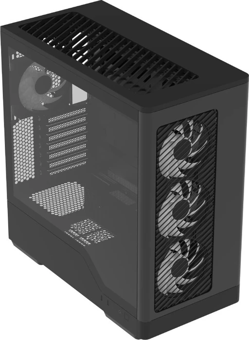 AeroCool D520A Black, Glasfenster