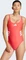 adidas 3-Streifen U-Back Badeanzug semi lucid red/pulse magenta (Damen) Vorschaubild