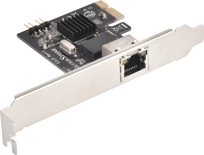 SilverStone ECL01 2.5G PCI-Express-Netzwerkkarte LAN-Adapter, RJ-45, PCIe 2.0 x1