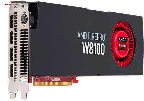 AMD FirePro W8100, 8GB GDDR5, BNC, 4x DP