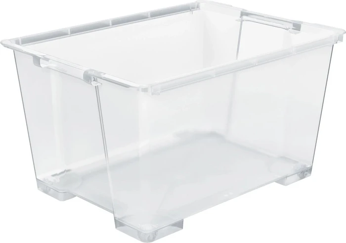 Rotho Evo Easy Storage Aufbewahrungsbox, 140l, transparent/transparent