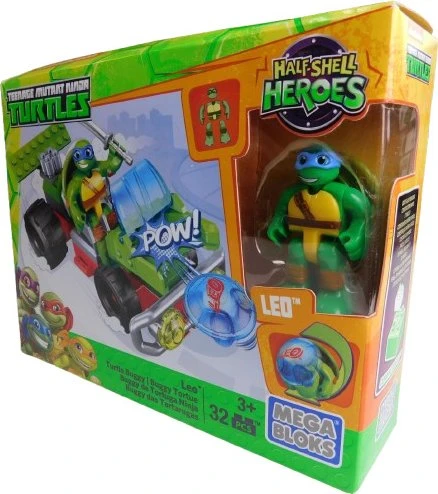 Mattel Mega Bloks Teenage Mutant Ninja Turtles Half-Shell Heroes Leo Turtle-Buggy