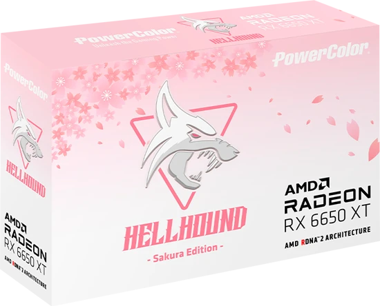 PowerColor Hellhound Radeon RX 6650 XT Sakura, 8GB GDDR6, HDMI, 3x DP