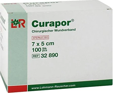 Lohmann & Rauscher Curapor Wundverband steril chirurgisch, 7 x 5cm, 100 Stück
