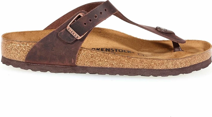 Birkenstock Gizeh Nubukleder habana (Damen)