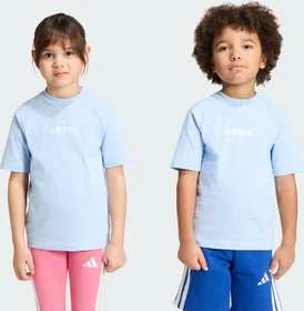 adidas Essentials T-Shirt kurzarm glow blue/white (Junior)