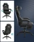 Songmics Gamingstuhl mit Fußstütze und Kopfstütze, schwarz Vorschaubild