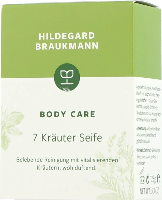 Hildegard Braukmann Body Care 7 Kräuter feste Seife, 125g