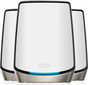 Netgear Orbi Wi-Fi 6, 860 Serie RBK863S, AX6000, Router und 2x Repeater Set, 3er-Bundle (RBK863S-100EUS / RBK863S-100UKS)