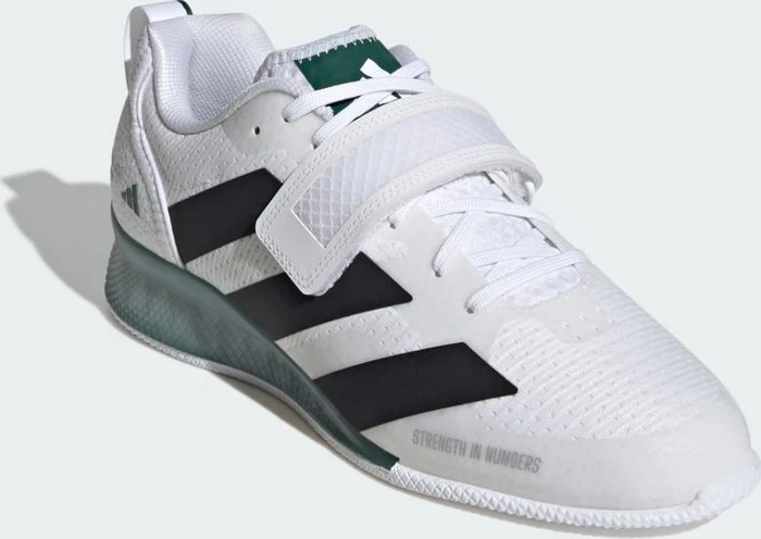 adidas Adipower 3 cloud white/core black/collegiate green