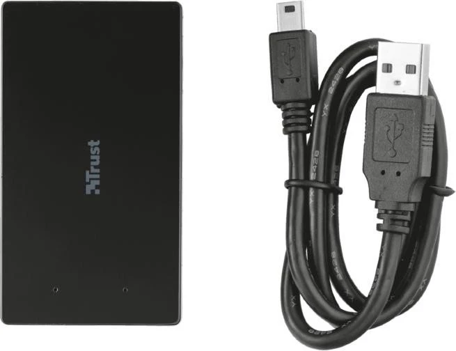 Trust USB-Hub, 4x USB-A 3.0, USB 3.0 Mini-B [Buchse]