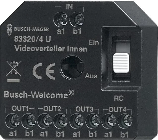 Busch-Jaeger 83320/4 U Videoverteiler Innen 4-fach, UP