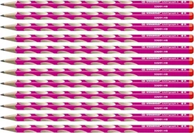 STABILO EASYgraph S Bleistift HB graphit, berry pink, Rechtshänder, 12er-Pack