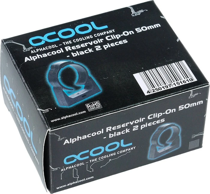 Alphacool AGB Universal Halterung Clip-On, 50mm, 2er-Pack