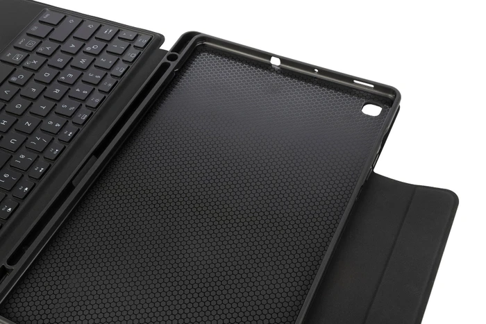 Tucano Book Cover Keyboard mit Trackpad für Galaxy Tab S6 Lite, schwarz, DE