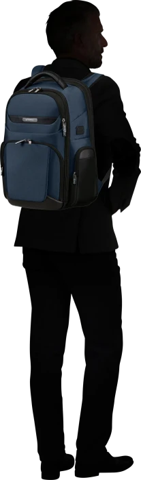 Samsonite Pro-DLX 6, Rucksack, expandable, 15.6", blau