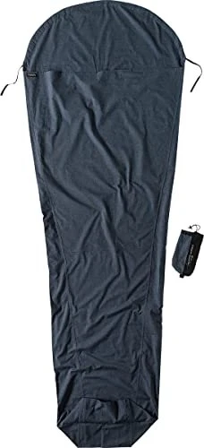 Cocoon MummyLine Bio Baumwolle Hüttenschlafsack heather grey