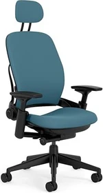 Steelcase Leap Bürostuhl mit Kopfstütze, dunkelbraun