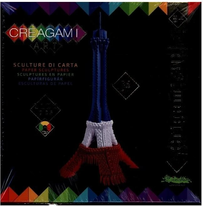 CreativaMente Creagami Art Eiffel Tower tricolor