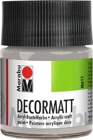 Marabu Decormatt Acryl Acrylfarbe, silber metallic, 50ml