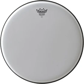 Remo Ambassador White Suede 15"