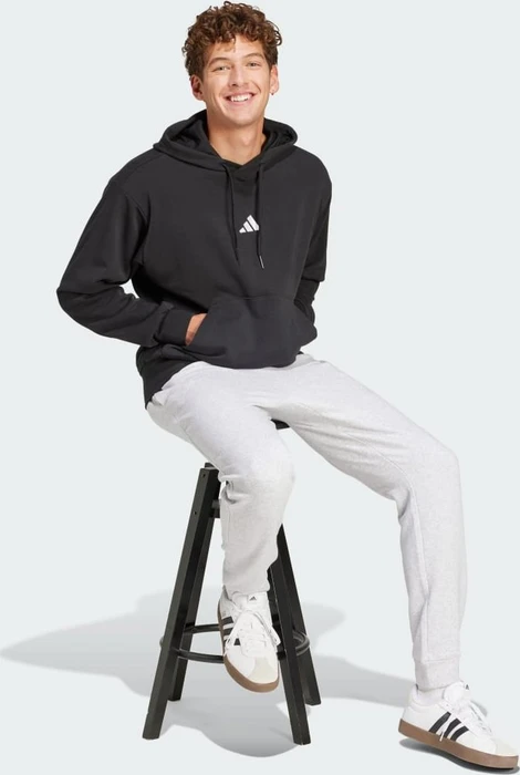 adidas Essentials Feelcozy French Terry Hoodie schwarz/weiß (Herren)