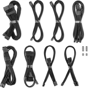 CableMod C-Series Pro ModMesh 12V-2x6 Cable Kit, Dual StealthSense, Corsair Type 4, schwarz