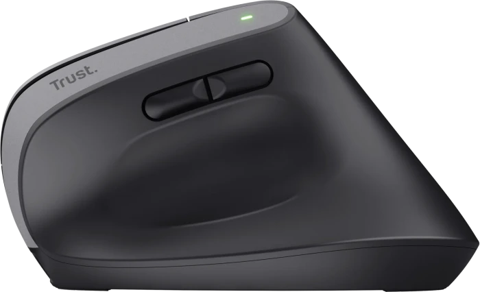 Trust Bayo+ Multidevice Ergonomic Wireless Mouse schwarz, ECO zertifiziert, USB/Bluetooth