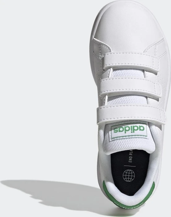 adidas Advantage Court Lifestyle Hook-and-Loop cloud white/green/core black (Junior)