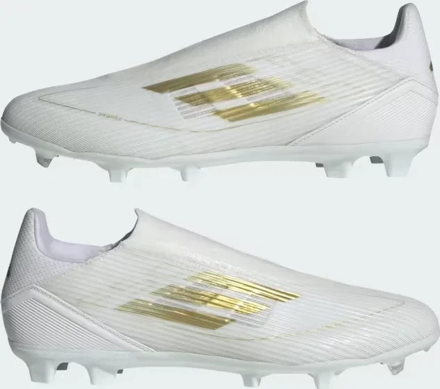 adidas F50 League Laceless FG/MG cloud white/gold metallic