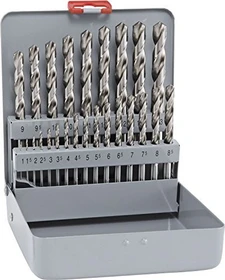 Alpen HSS Co5 Cobalt KM 25 Metallspiralbohrer-Sortiment inkl. Werkzeugbox, 25-tlg.