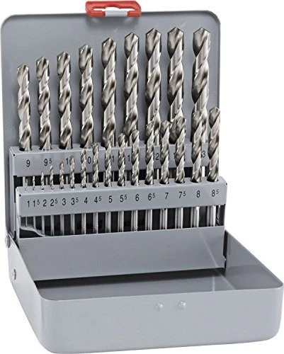 Alpen HSS Co5 Cobalt KM 25 Metallspiralbohrer-Sortiment inkl. Werkzeugbox, 25-tlg.