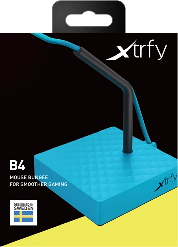 Xtrfy B4 Mouse Bungee, Mauskabelhalterung, blau/schwarz