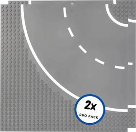 Open Bricks Stapelbare Bauplatte 32x32 Duo Pack Straßenplatte Kurven