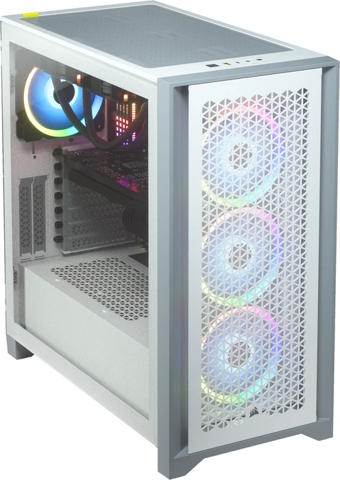 Corsair 4000D Airflow, weiß, Glasfenster