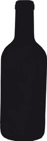 Securit Silhouette Board Flasche, Kreidetafel, schwarz, 19.5x49.7cm
