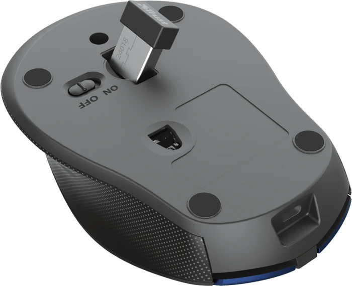 Trust Zaya Rechargeable Wireless Mouse blau/schwarz, USB