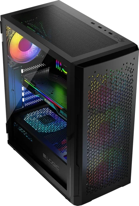 Logic Concept Aramis ARGB Midi Black, Glasfenster