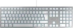 Cherry KC 6000 Slim for Mac-C, silber, USB, ND (JK-1620PN-1)